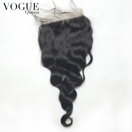 Brazilian Hair Loose Wave 5x5 Lace Closure,Free Part/Middle Part/3 Part,Natural Color